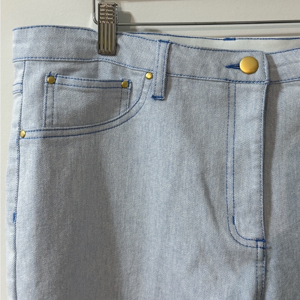 Ruby Rd. Cuffed Pull-On Fly Jeans Size 14 - Picture 3 of 5